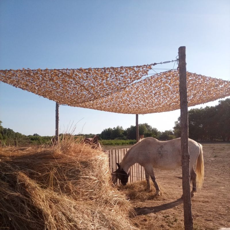Filet de Camouflage Triangulaire - Sable Mon refuge Fraicheur