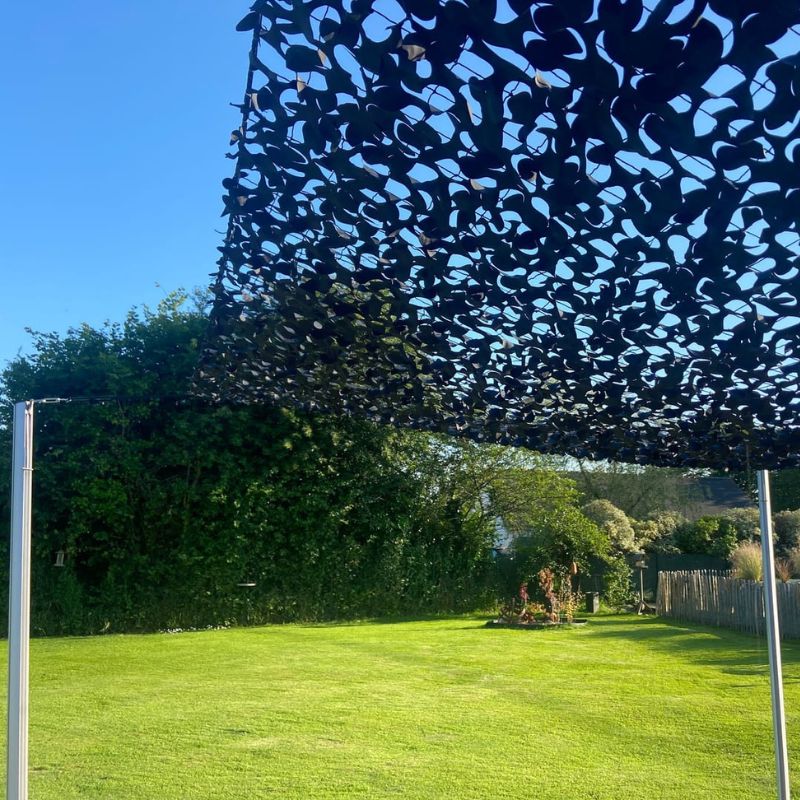 Filet de camouflage renforcé noir