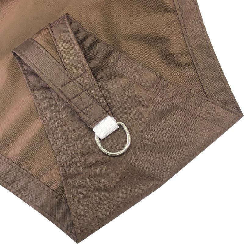 Toile d'ombrage Triangulaire Marron Mon refuge Fraicheur