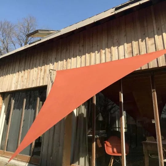 Voile d'ombrage Rouge Mon Refuge Fraicheur