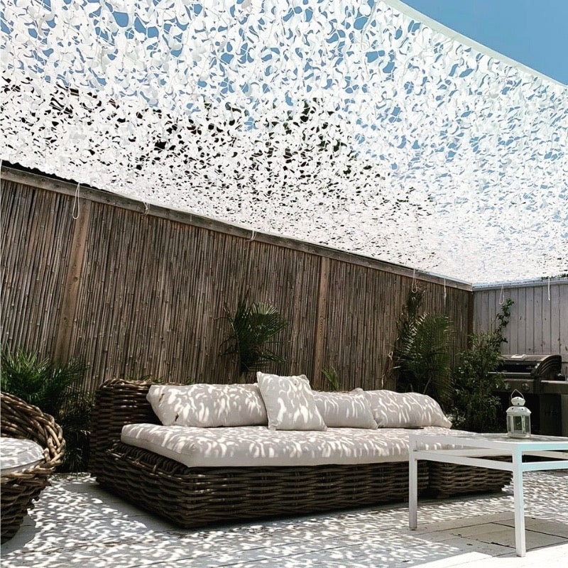 Filet de Camouflage Renforcé - Blanc Mon refuge Fraicheur