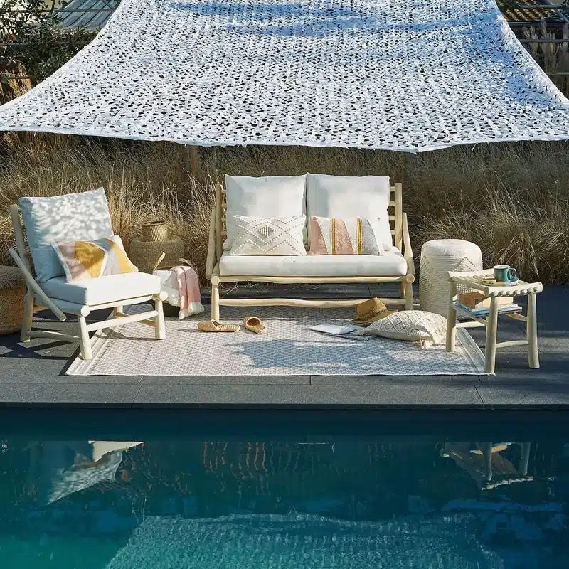 Filet de Camouflage Renforcé - Blanc Mon refuge Fraicheur