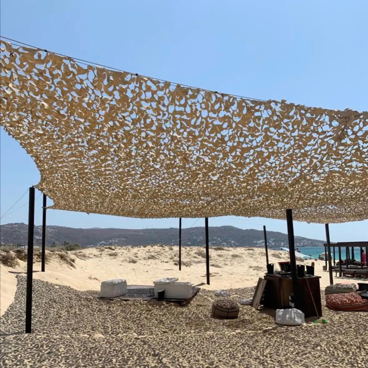 Filet de Camouflage Renforcé - Sable Mon refuge Fraicheur