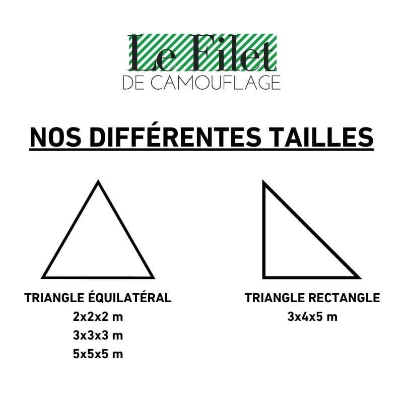 Filet de camouflage triangulaire blanc