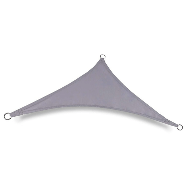 Toile d'ombrage Triangulaire Grise Mon refuge Fraicheur