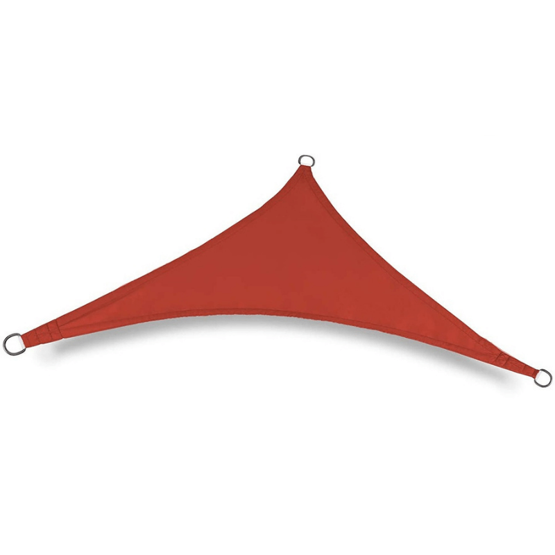 Toile d'ombrage Triangulaire Rouge