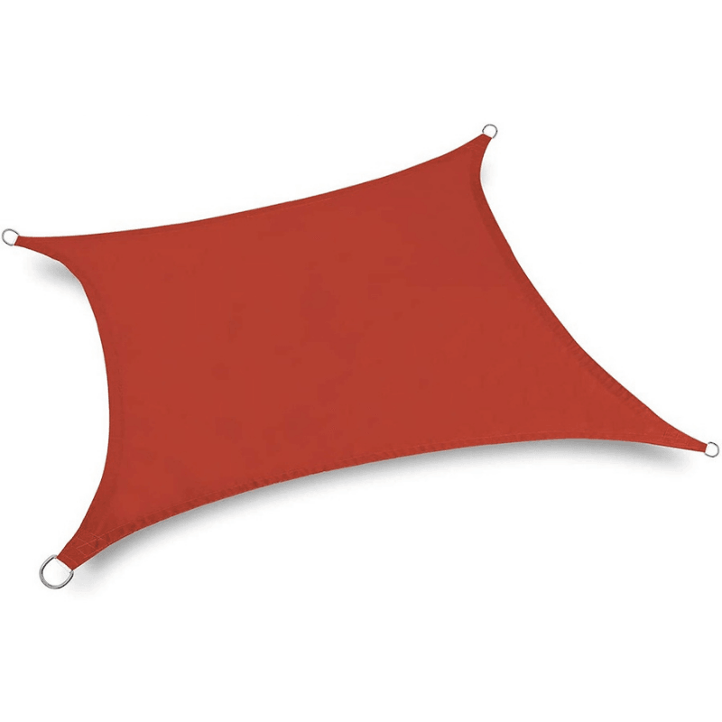Toile d'ombrage Carré Rouge