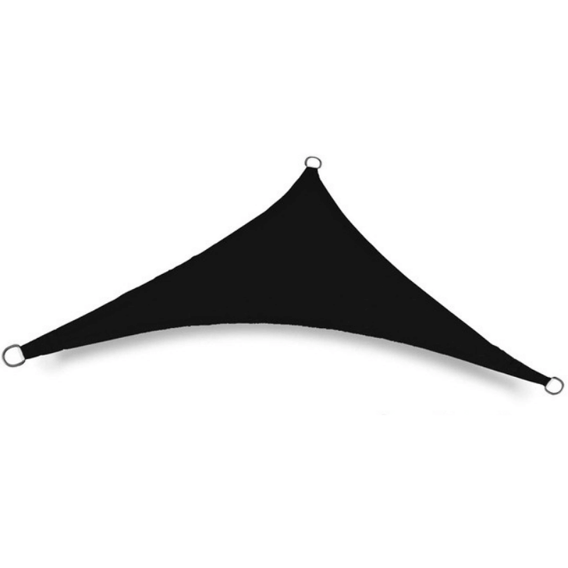 Toile d'ombrage Triangulaire Noire Mon refuge Fraicheur