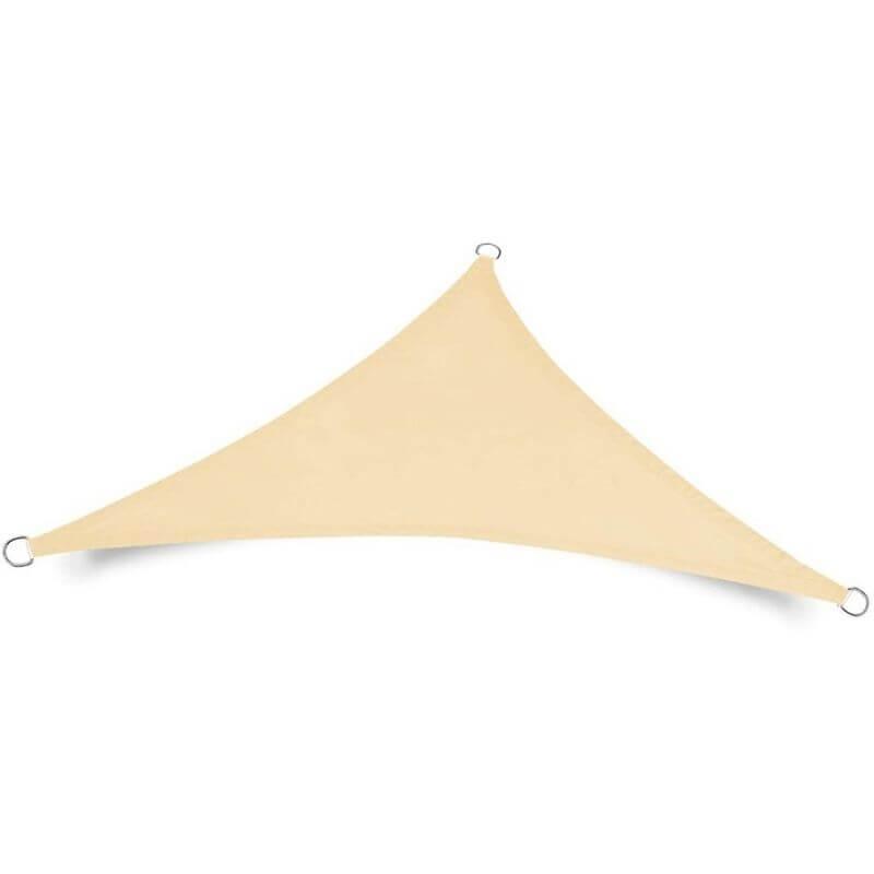 Toile d'ombrage Triangulaire Beige Mon refuge Fraicheur