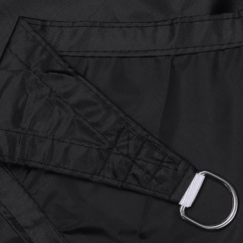 Toile d'ombrage Carré Noir Mon refuge Fraicheur