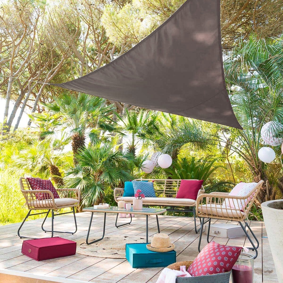 Toile d'ombrage Triangulaire Taupe