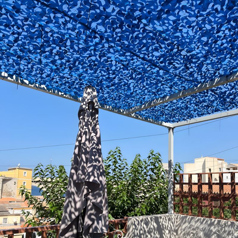 Filet de camouflage renforcé bleu