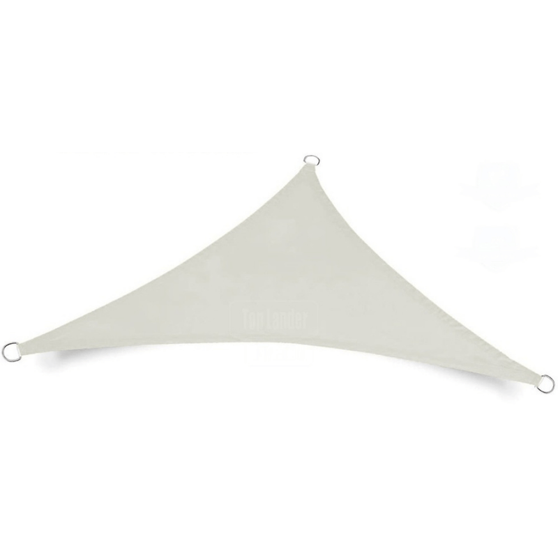 Toile d'ombrage Triangulaire Blanche Mon refuge Fraicheur