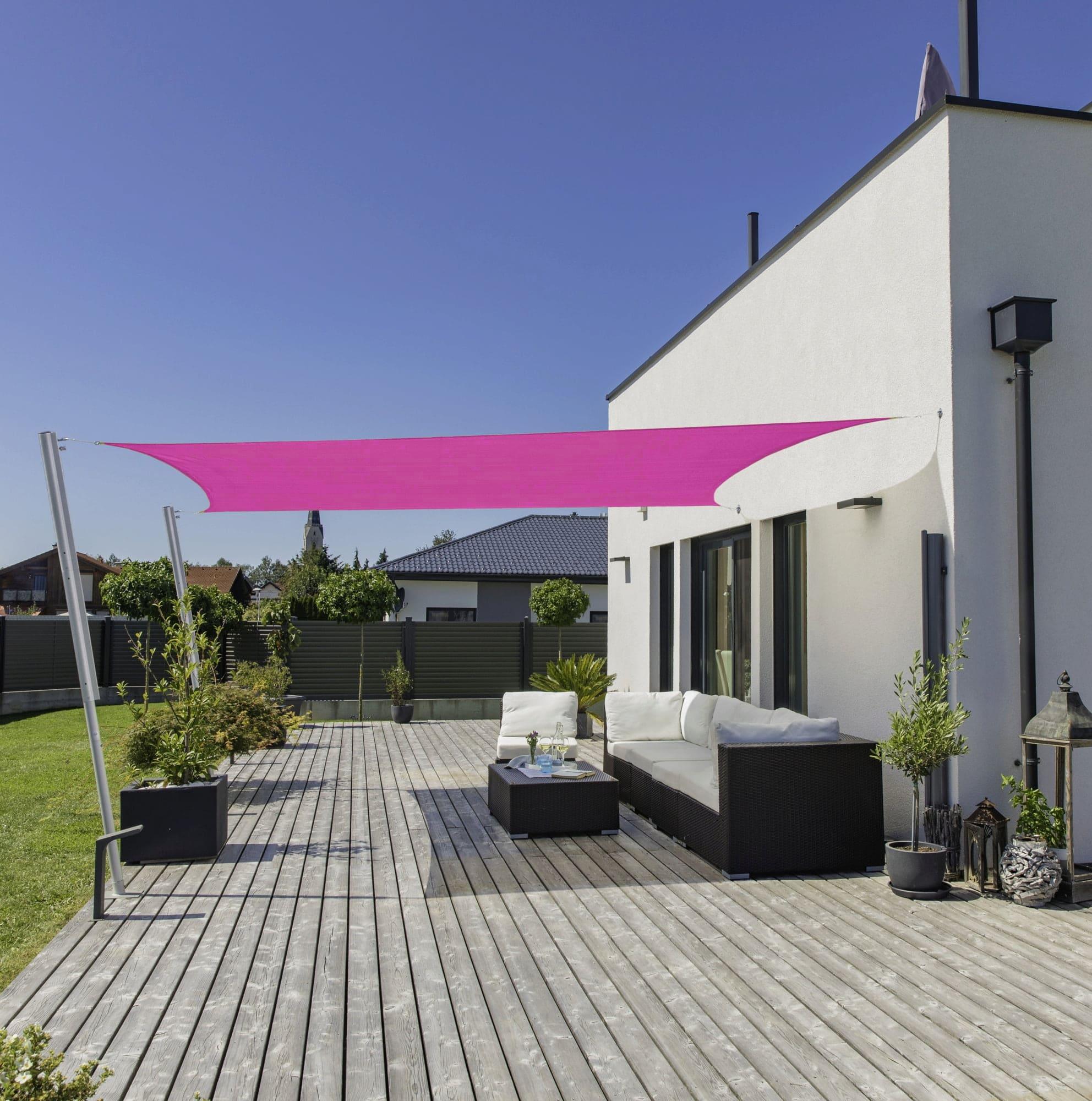 Toile d'ombrage Rectangulaire Magenta