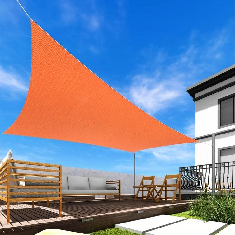 Toile d'ombrage Rectangulaire Orange